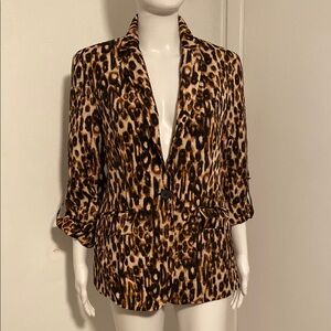 Leopard Print Women's Blazer